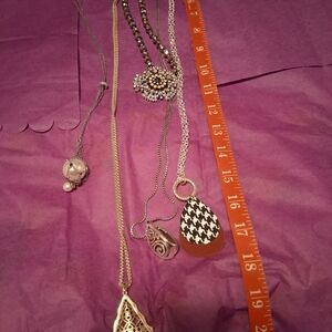 Elegant Silver and Gold Necklace Set